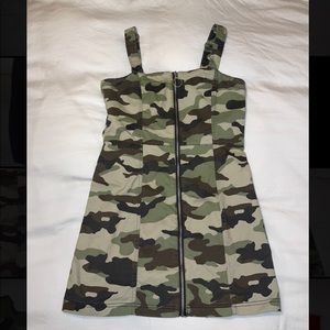 H&M Camo Denim Dress